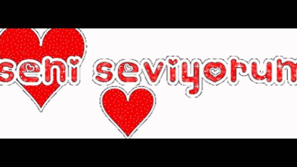 Надпись по турецки я тебя люблю