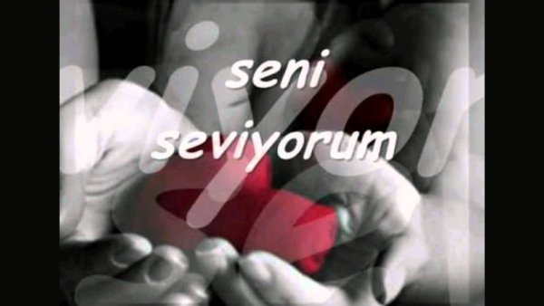 Я тебя люблю на турецком