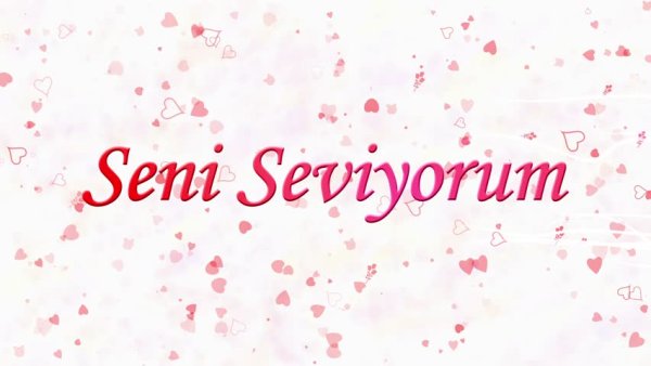Я тебя люблю на турецком