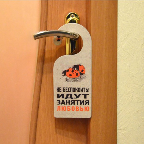 Надпись не беспокоить