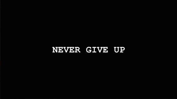Never give up обои на телефон