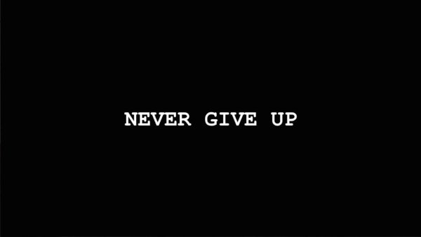 Never give up обои на телефон