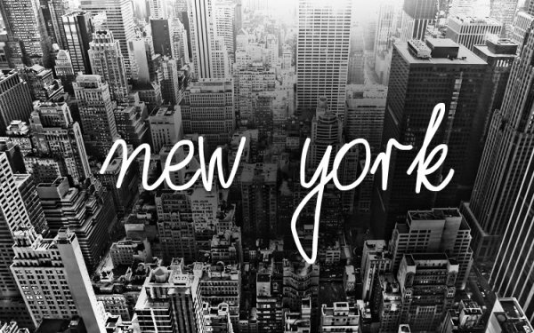 Красивая надпись Нью-Йорк