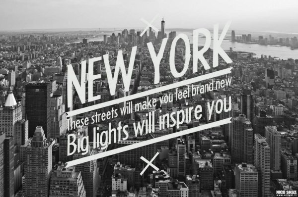 Нью Йорк надпись