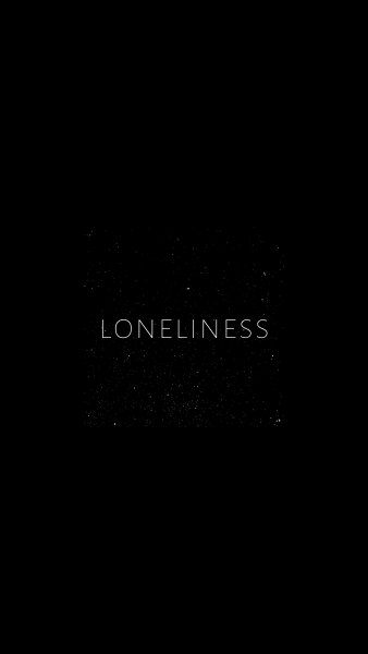 Обои с надписью одинокий