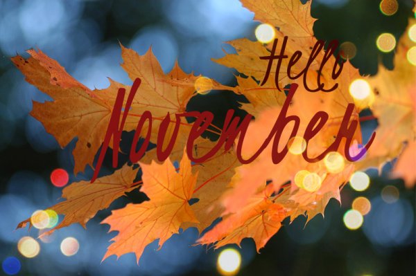 Ноябрь надпись