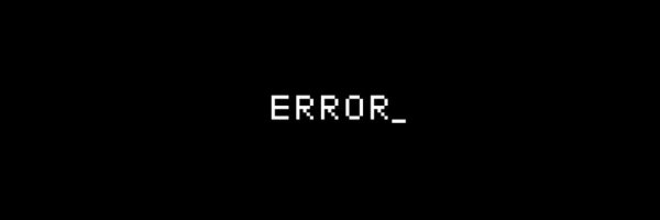 Надпись Error