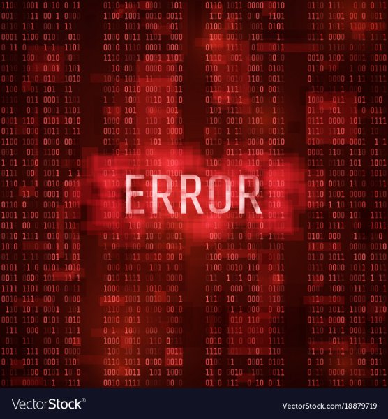 Надпись еррор