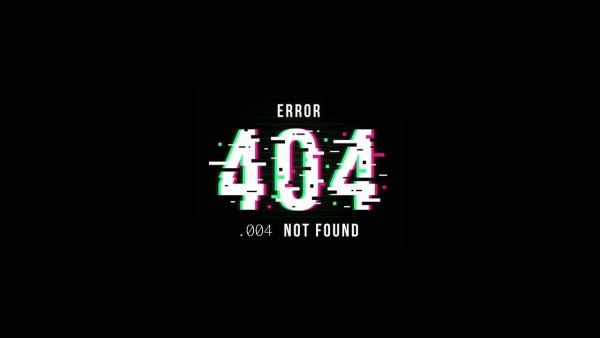 Error на черном фоне