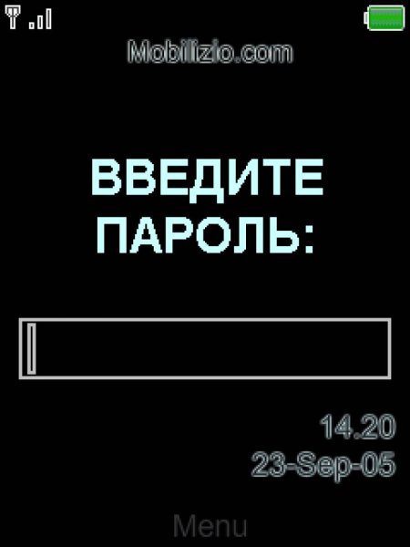Введите пароль