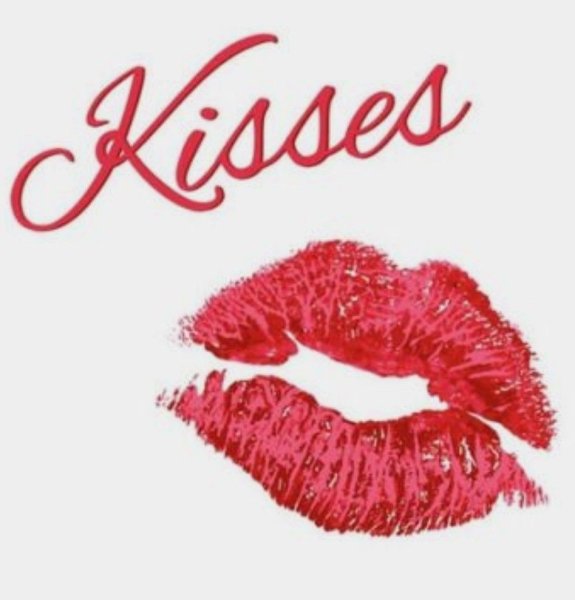 Поцелуй с надписью