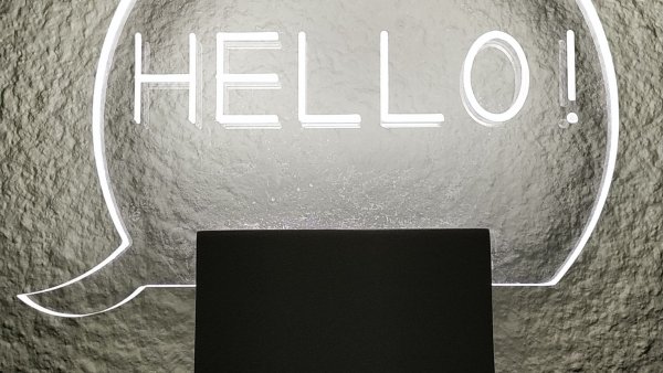 Надпись hello Apple