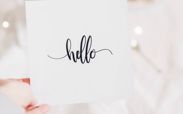 Hello каллиграфия