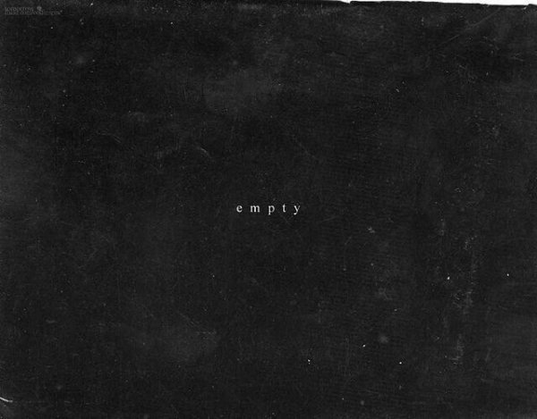 Пустота надпись