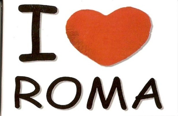 Надпись я люблю Рому