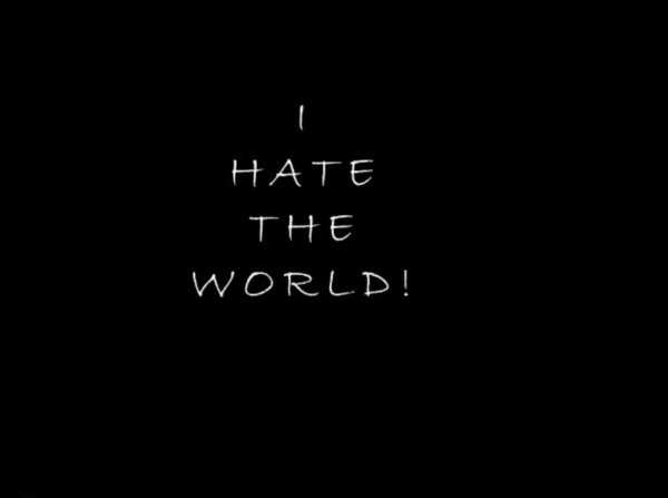 Обои с надписью ненавижу