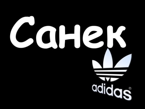 Санек надпись