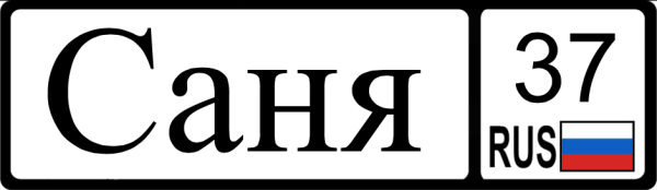 Саня надпись