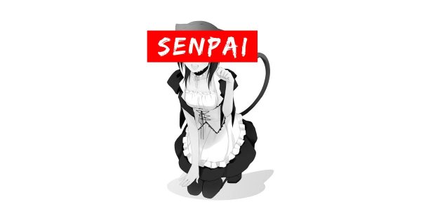 Аниме с надписью семпай