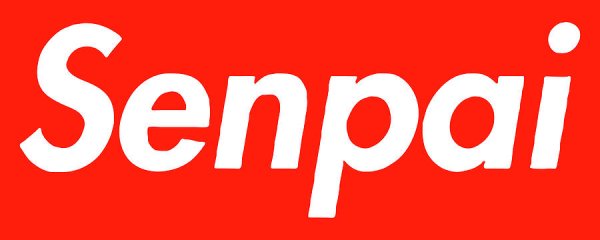 Senpai табличка