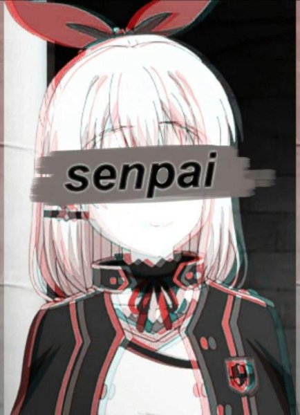 Аниме с надписью семпай