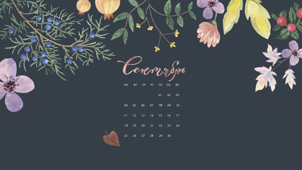 Стильные заставки на рабочий стол сентябрь