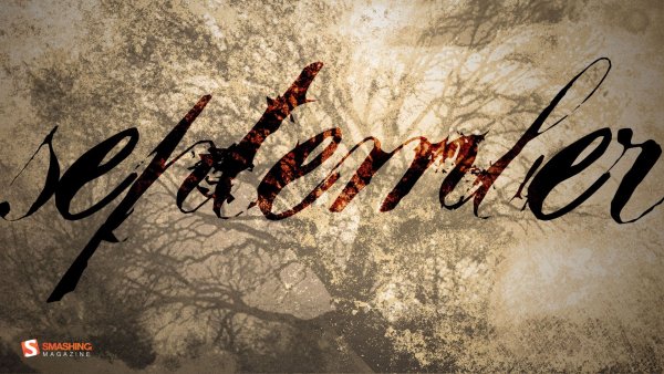 Обои с надписью September