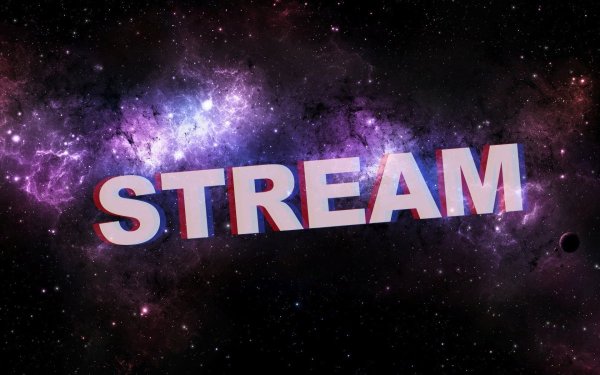 Надпись стрим