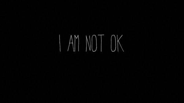 Эстетика надписи на черном фоне