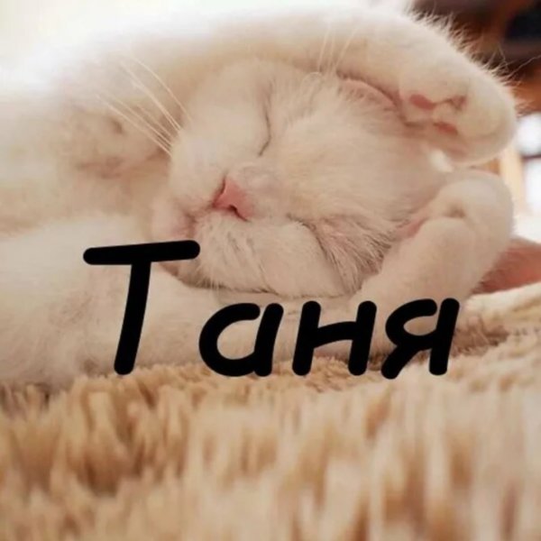 Танечка надпись