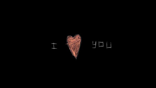 Надписи на черном фонн