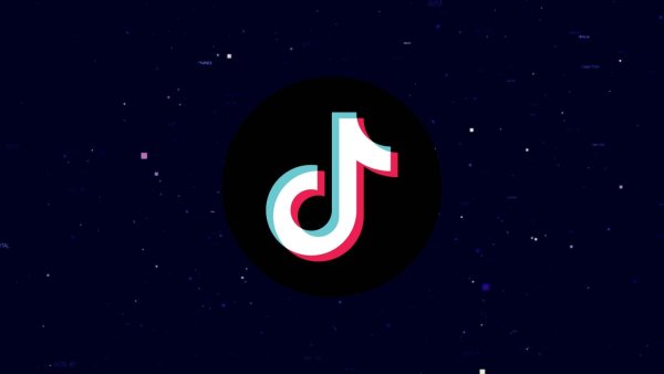 Логотип тик ток на черном фоне