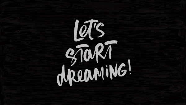 Надписи на черном фоне