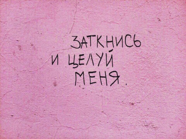 Заткнись и целуй меня