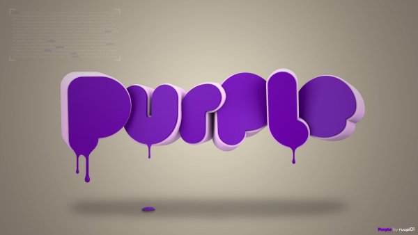 Обои Purple надпись