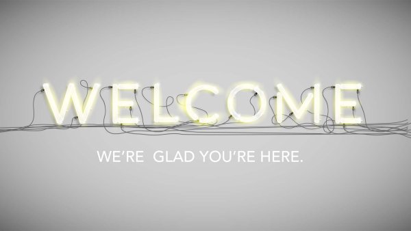 Надпись Welcome