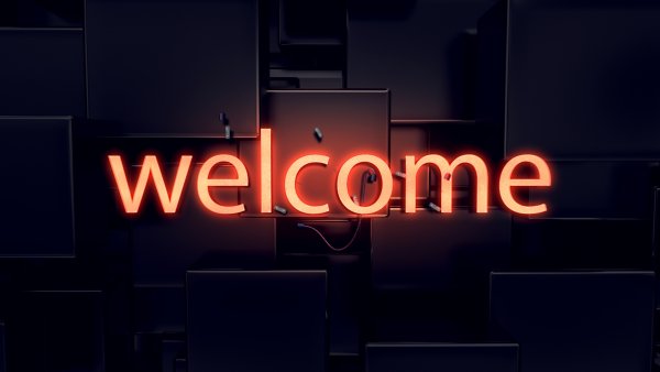 Надпись Welcome