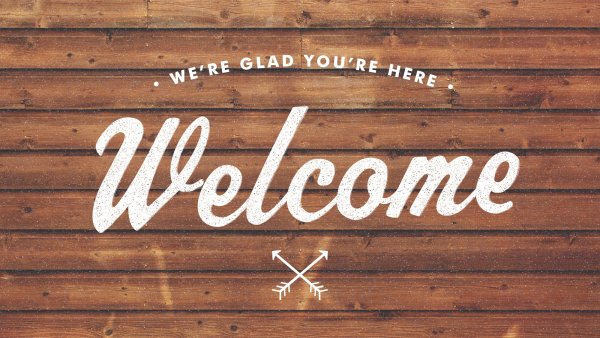 Надпись Welcome