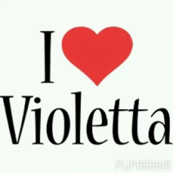 Виолетта надпись