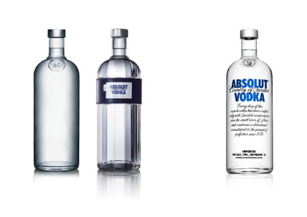 Бутылка водки Абсолют