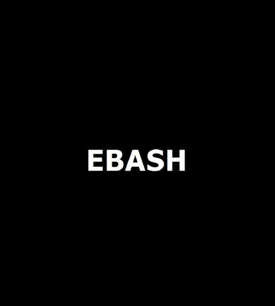 Надпись EBASH