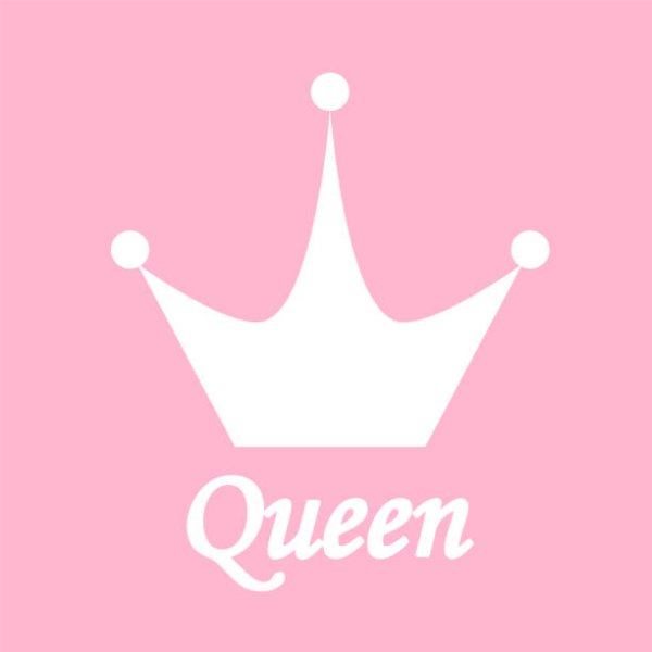 Надпись Queen с короной