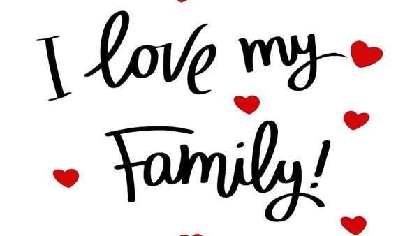 I Love my Family надпись