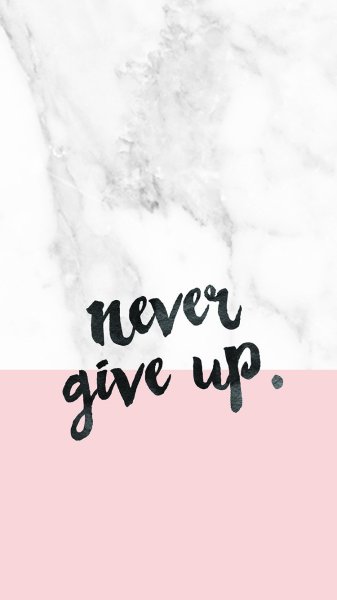 Обои с надписью никогда не сдавайся