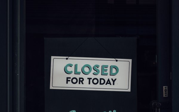 Закрыто на двери