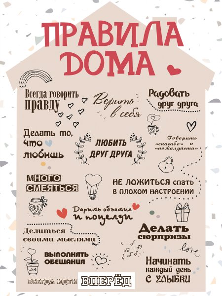 Правила для дома для семьи