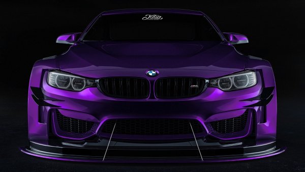 BMW m5 неоновая