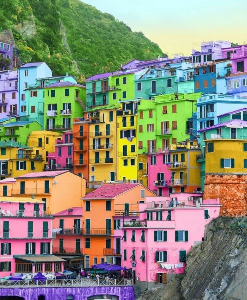 Разноцветные домики