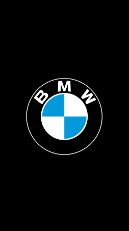 BMW значок на черном фоне