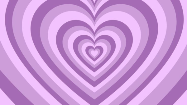 Хиппи обои сердечки фиолетовые